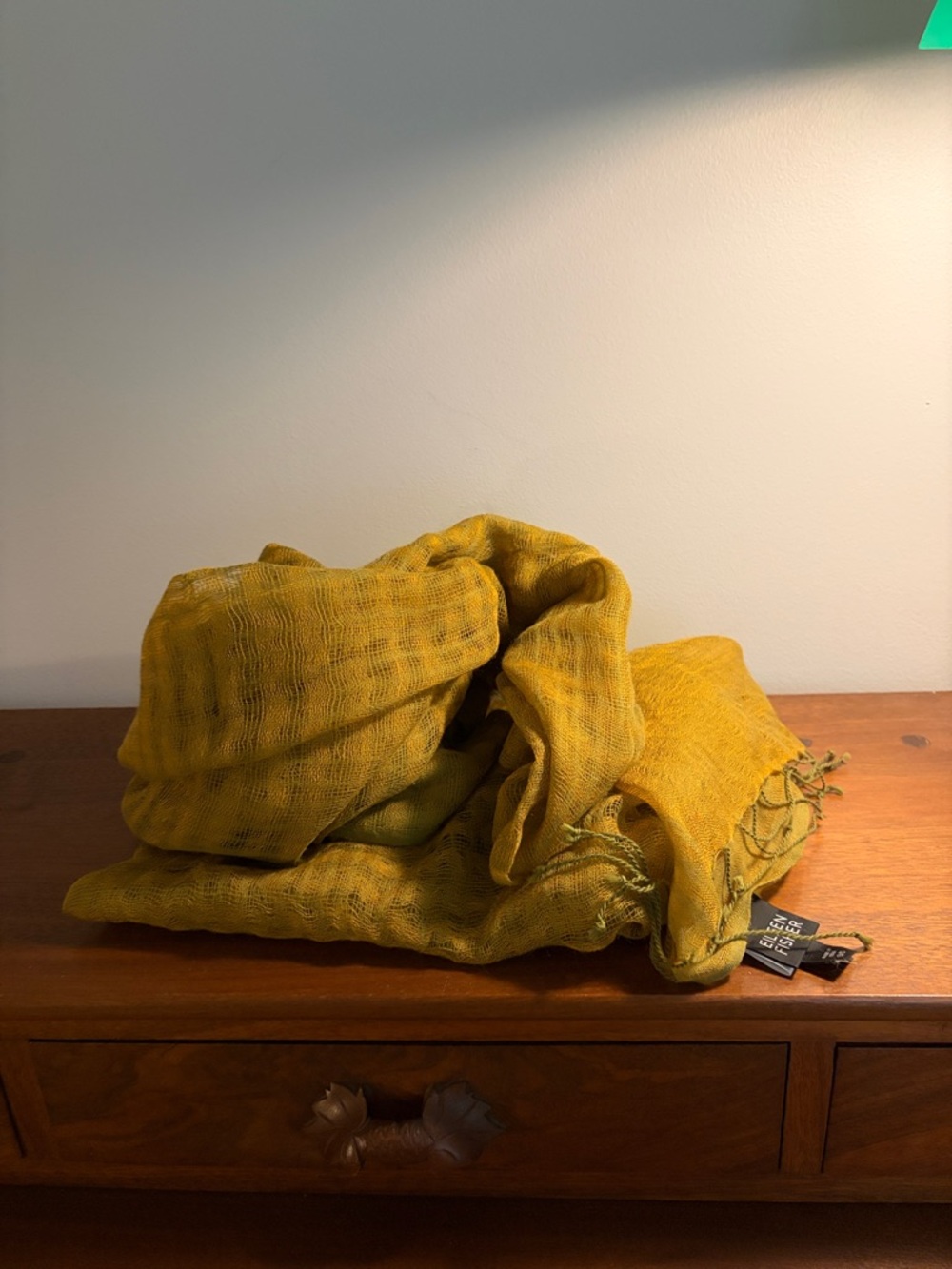 Vintage NWT Eileen Fisher Wool Gauze Shawl/Scarf Deadstock
